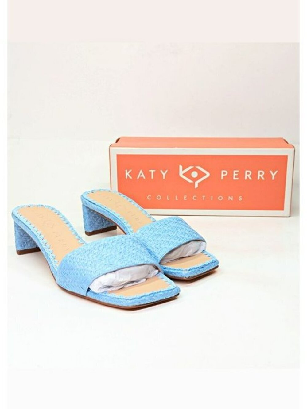 Katy Perry Women's Wanderering Slip-On Sandals Sky Blue Size 8 (MSRP $98) - Picture 2 of 9